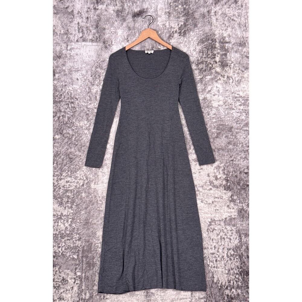 Elegant Gray Maxi Dress